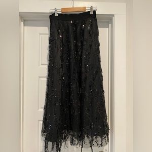 Gorgeous dripping sequin circle maxi skirt Gracia